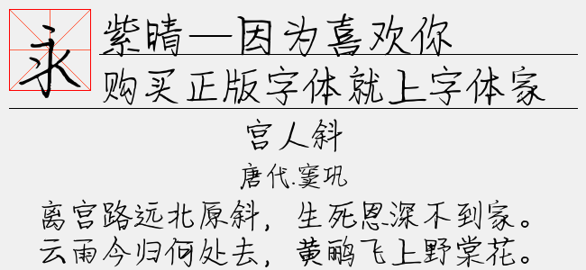紫晴—因为喜欢你