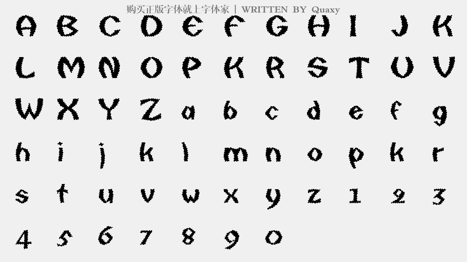 quaxy免费字体下载 - 英文字体免费下载尽在字体家