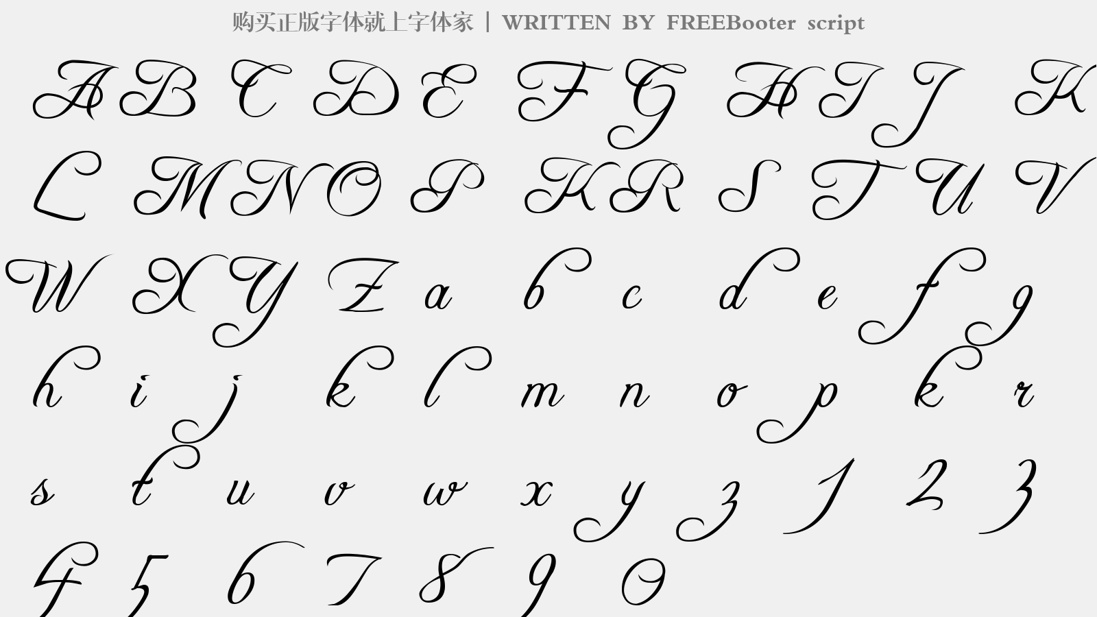FREEBooter script - 大写字母/小写字母/数字