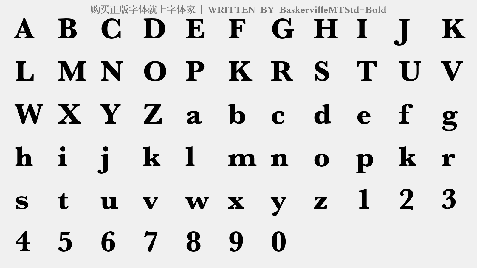 baskervillemtstd-bold免费字体下载 - 英文字体免费