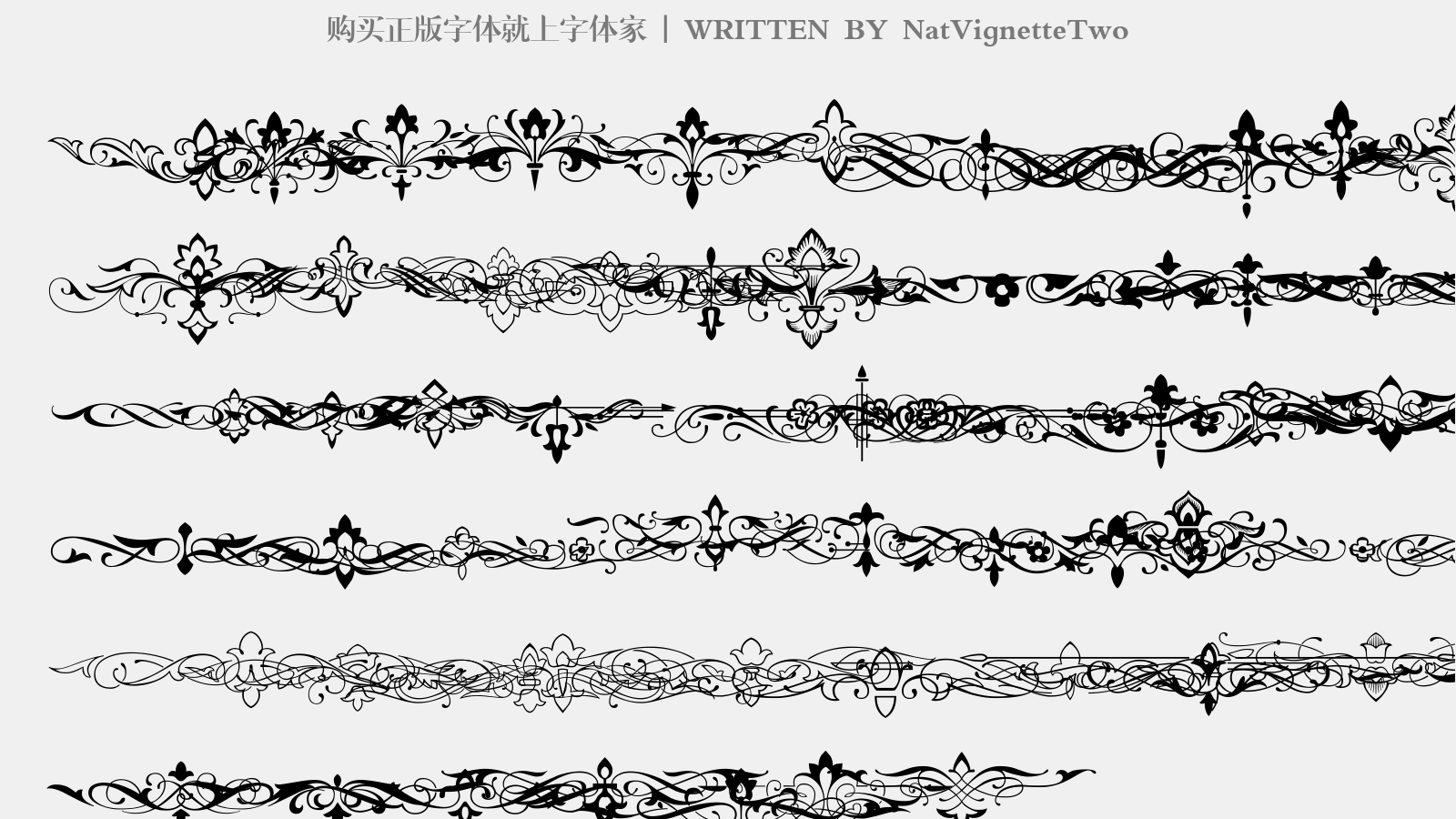 NatVignetteTwo - 大写字母/小写字母/数字