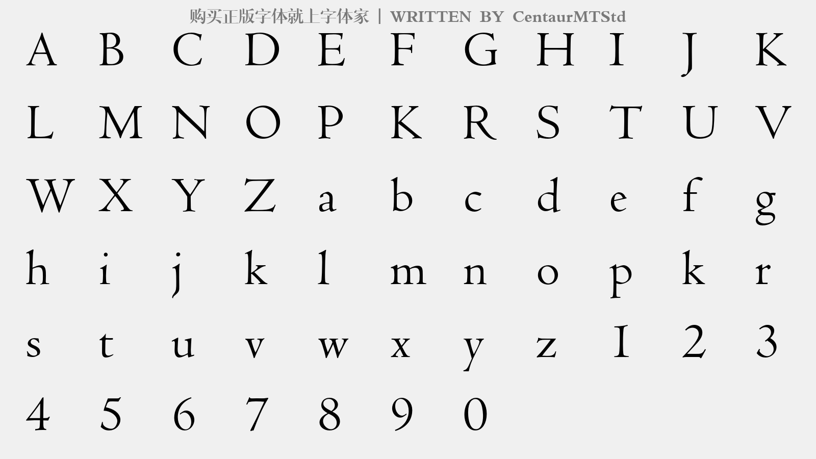 centaur字体centaur字体临摹centaur字体26字母centaur字体字母