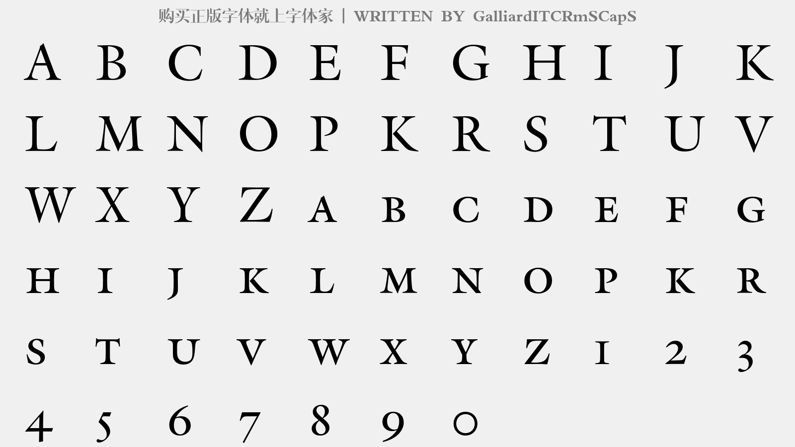 galliarditcrmscaps免费字体下载 - 英文字体免费下载