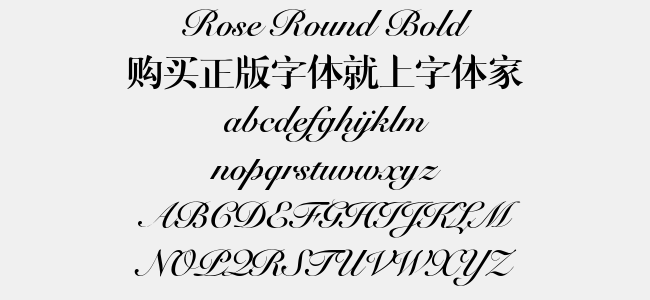 Rose Round Bold