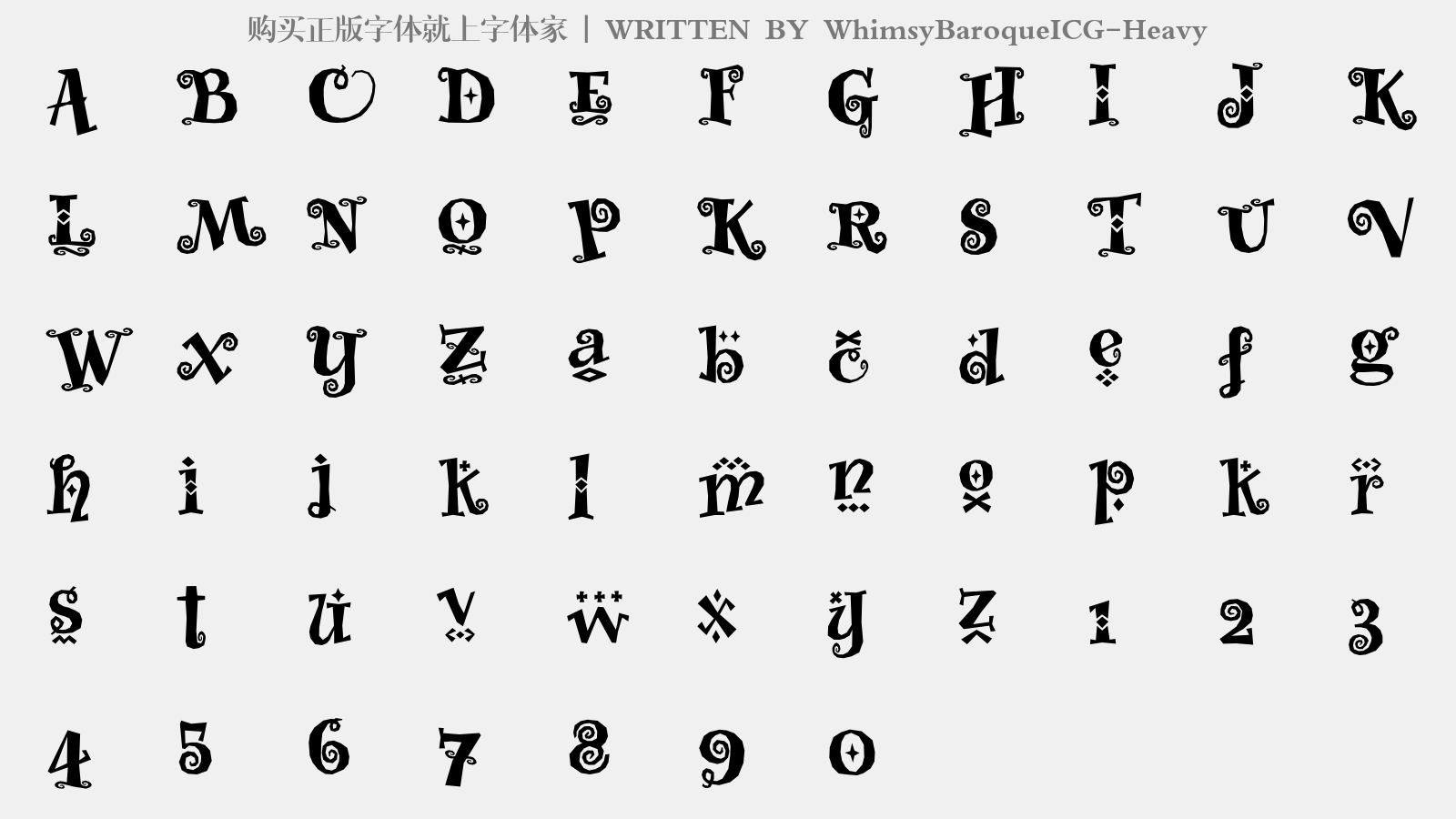 whimsybaroqueicg-heavy免费字体下载 - 英文字体免费