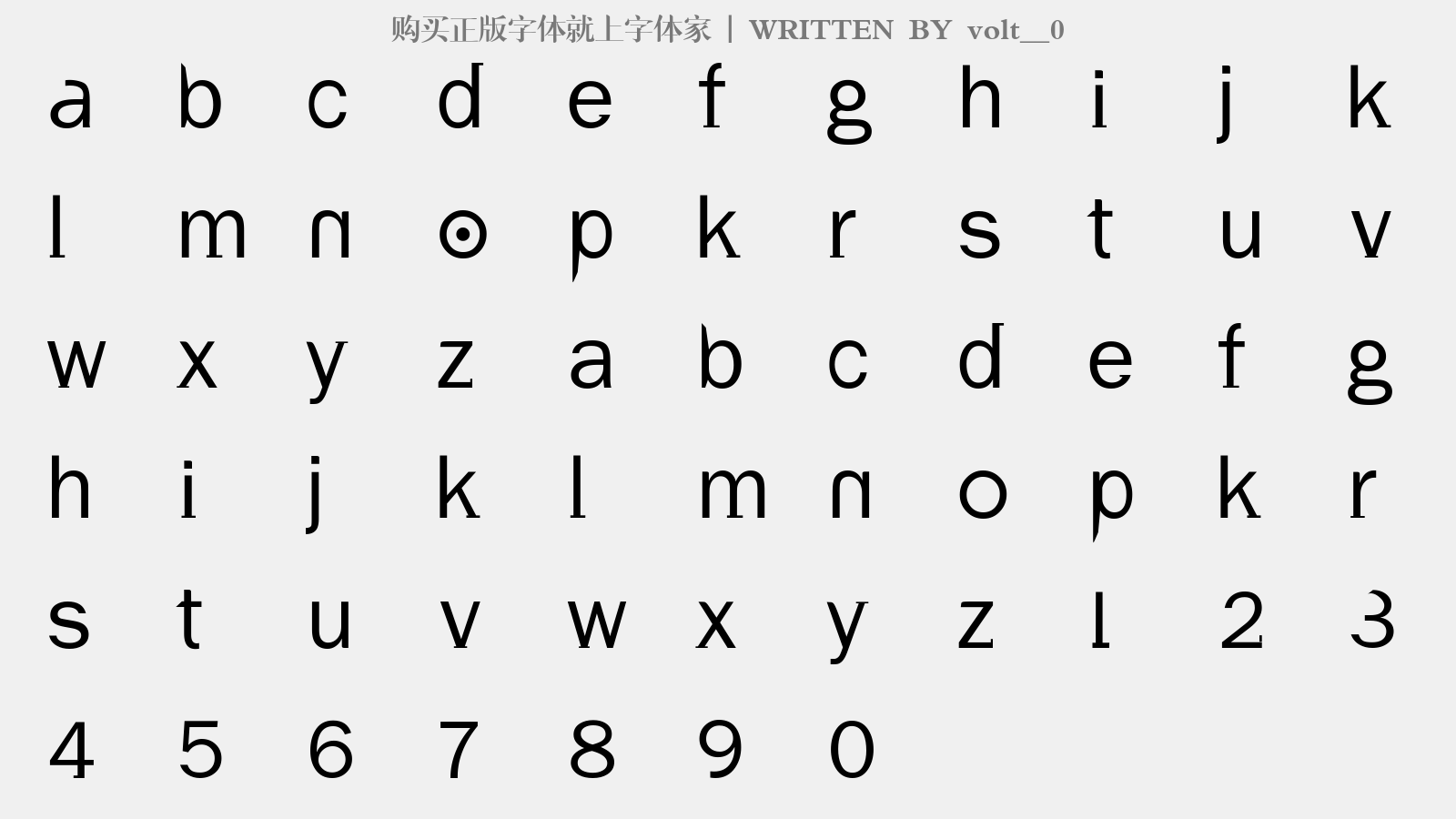volt__0 - 大写字母/小写字母/数字