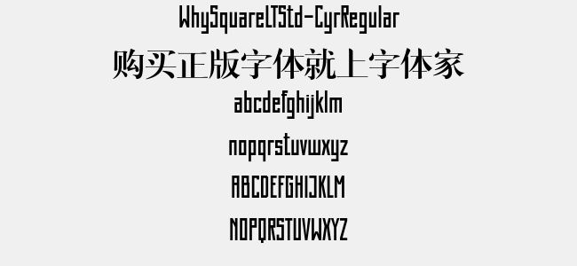WhySquareLTStd-CyrRegular
