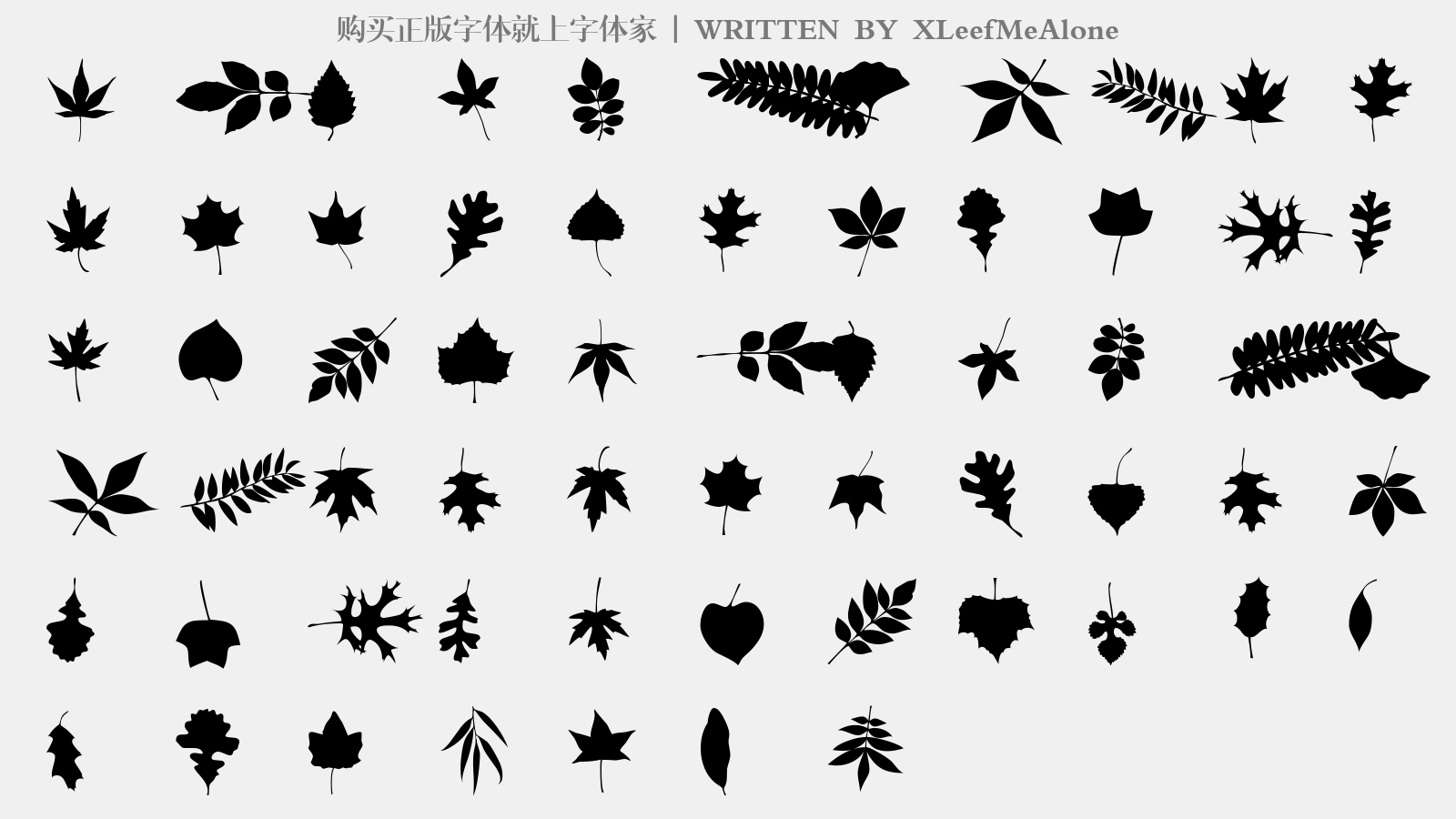 XLeefMeAlone - 大写字母/小写字母/数字
