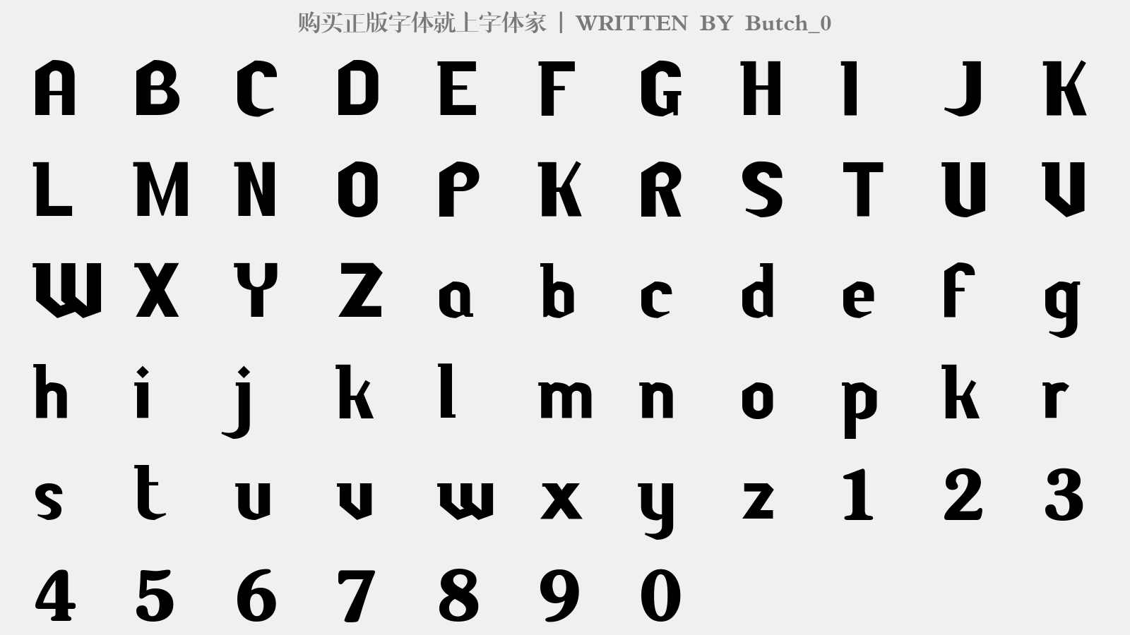 Butch_0 - 大写字母/小写字母/数字