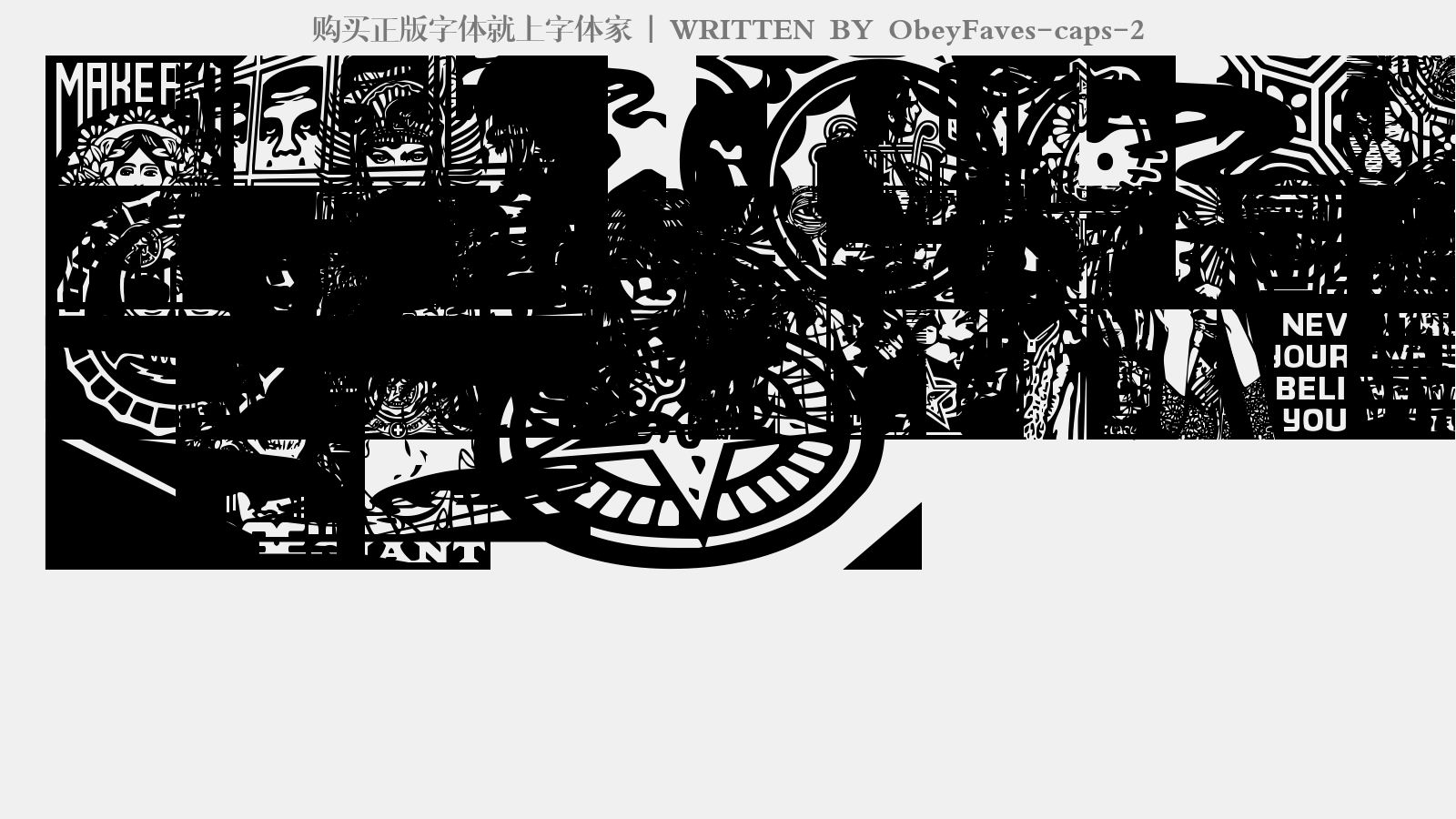 ObeyFaves-caps-2 - 大写字母/小写字母/数字
