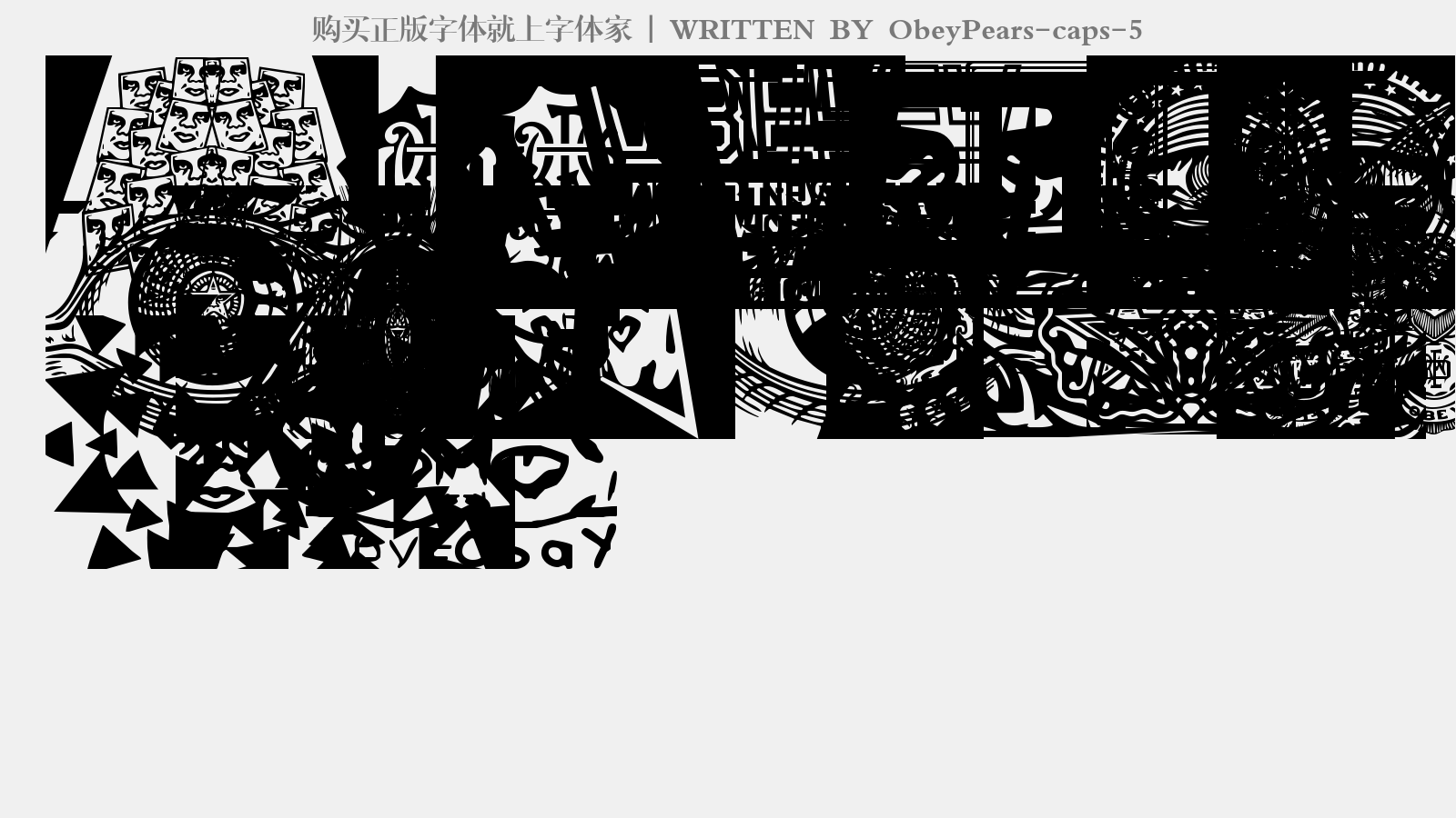 ObeyPears-caps-5 - 大写字母/小写字母/数字