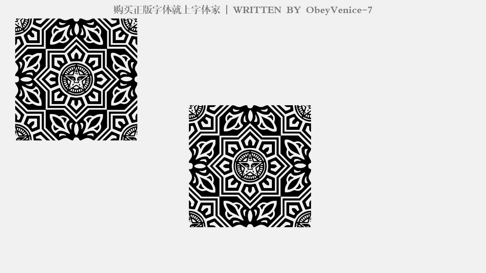 ObeyVenice-7 - 大写字母/小写字母/数字