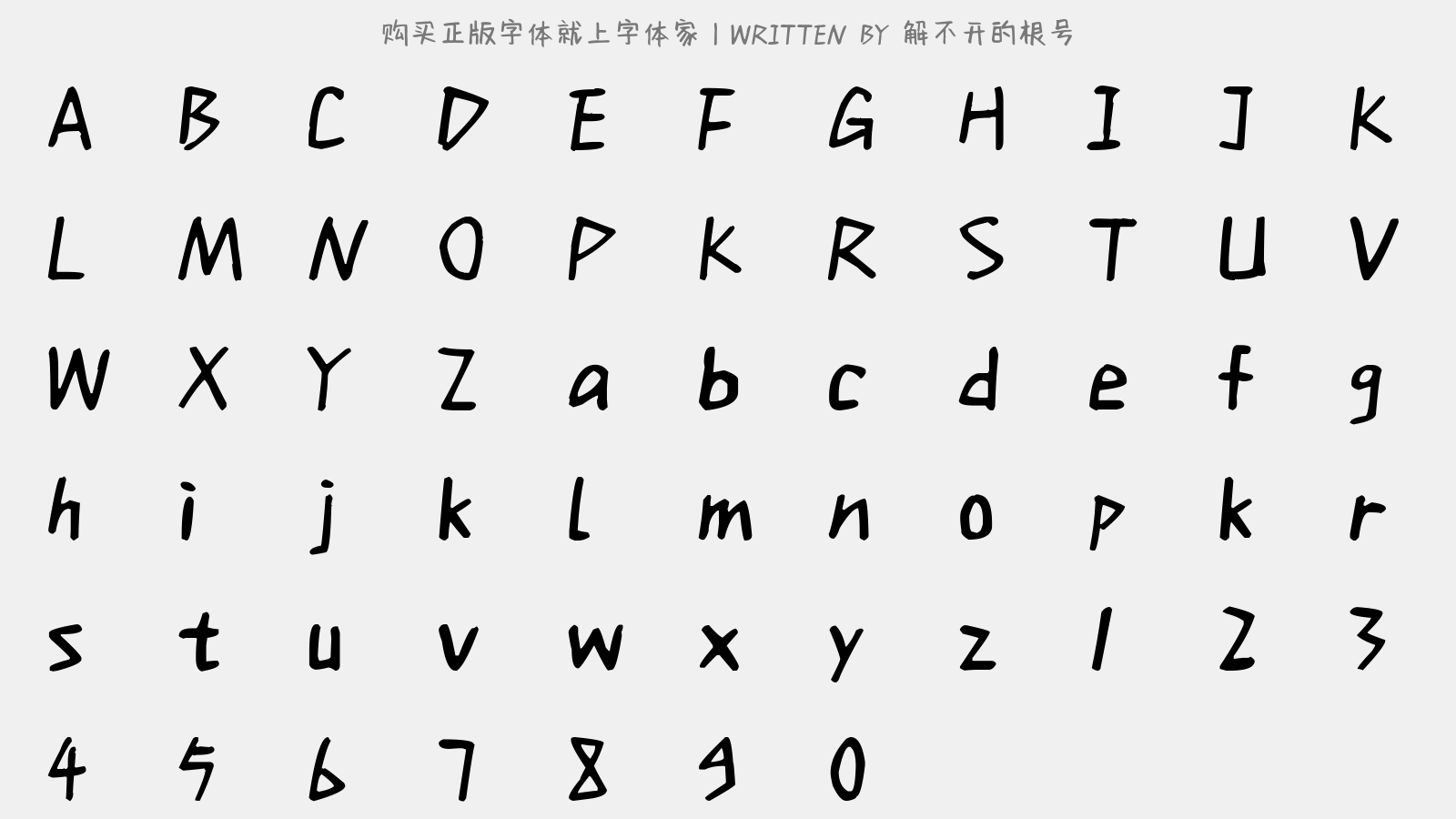 解不开的根号 - 大写字母/小写字母/数字