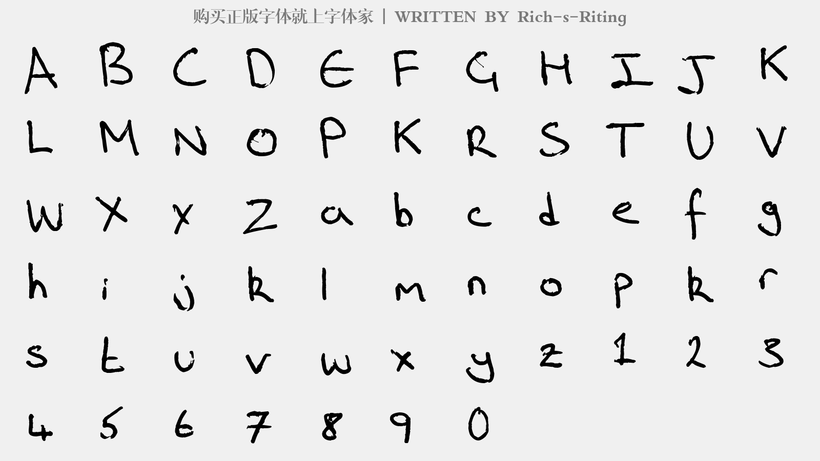 rich-s-riting免费字体下载 - 英文字体免费下载尽在