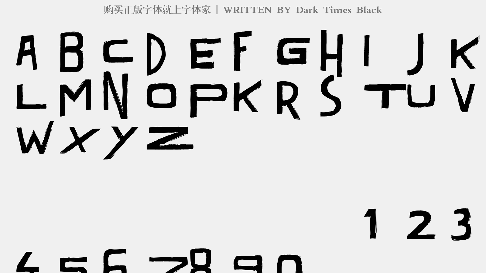 black个性字体,black字体 black dark times black dark times black是一款个性独特的英文字体