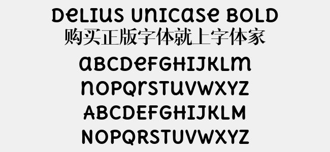 Delius Unicase Bold