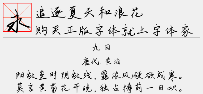 追逐夏天和浪花
