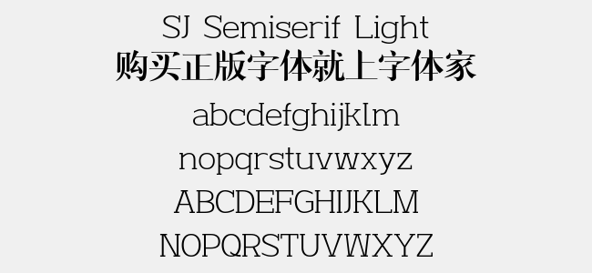 SJ Semiserif Light