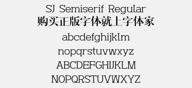 SJ Semiserif Regular