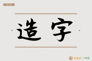 造字-弦彗AI手写体