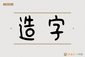 造字-名故AI篆书