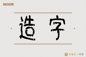 造字-彼火AI篆书