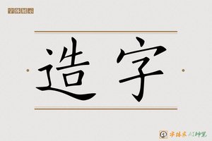 造字-子昂AI楷书