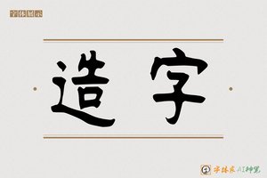 造字-苍龙AI篆书