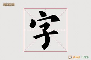 字-笛馨AI楷书