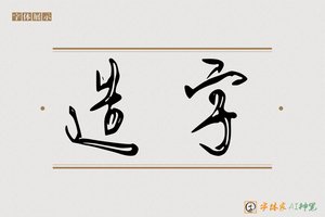 造字-字体家AI神笔