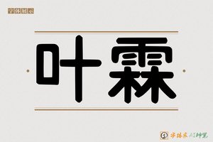 叶霖-字体家AI神笔