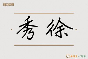 秀徐-字体家AI神笔