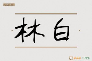 林白-字体家AI神笔