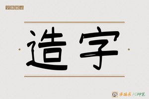 造字-德微AI手写体