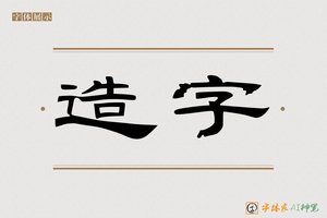 造字-亭梯AI隶书