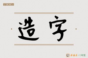 造字-爵熄AI手写体