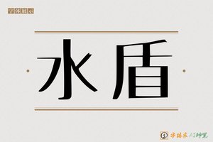 水盾-字体家AI神笔