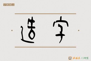 造字-如酒AI篆书