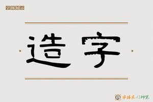造字-登高AI隶书