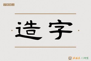 造字-越滩AI隶书