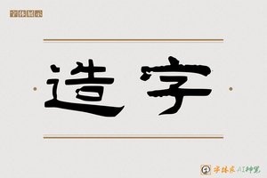 造字-共情AI隶书