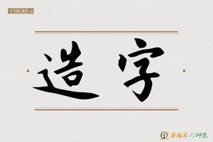 造字-锺绝AI行书