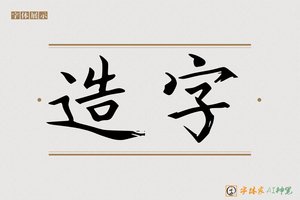造字-青云AI楷书