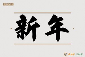 新年-字体家AI神笔