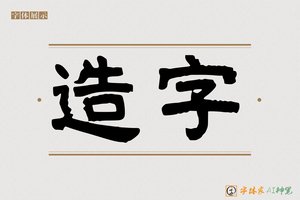 造字-坚端AI手写体