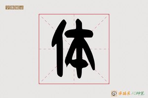 体-雨禽AI篆书