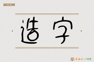 造字-古多AI篆书