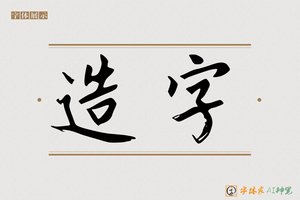 造字-春枝AI楷书