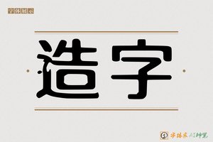 造字-甭町AI手写体