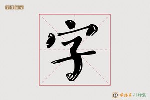 字-言之AI楷书